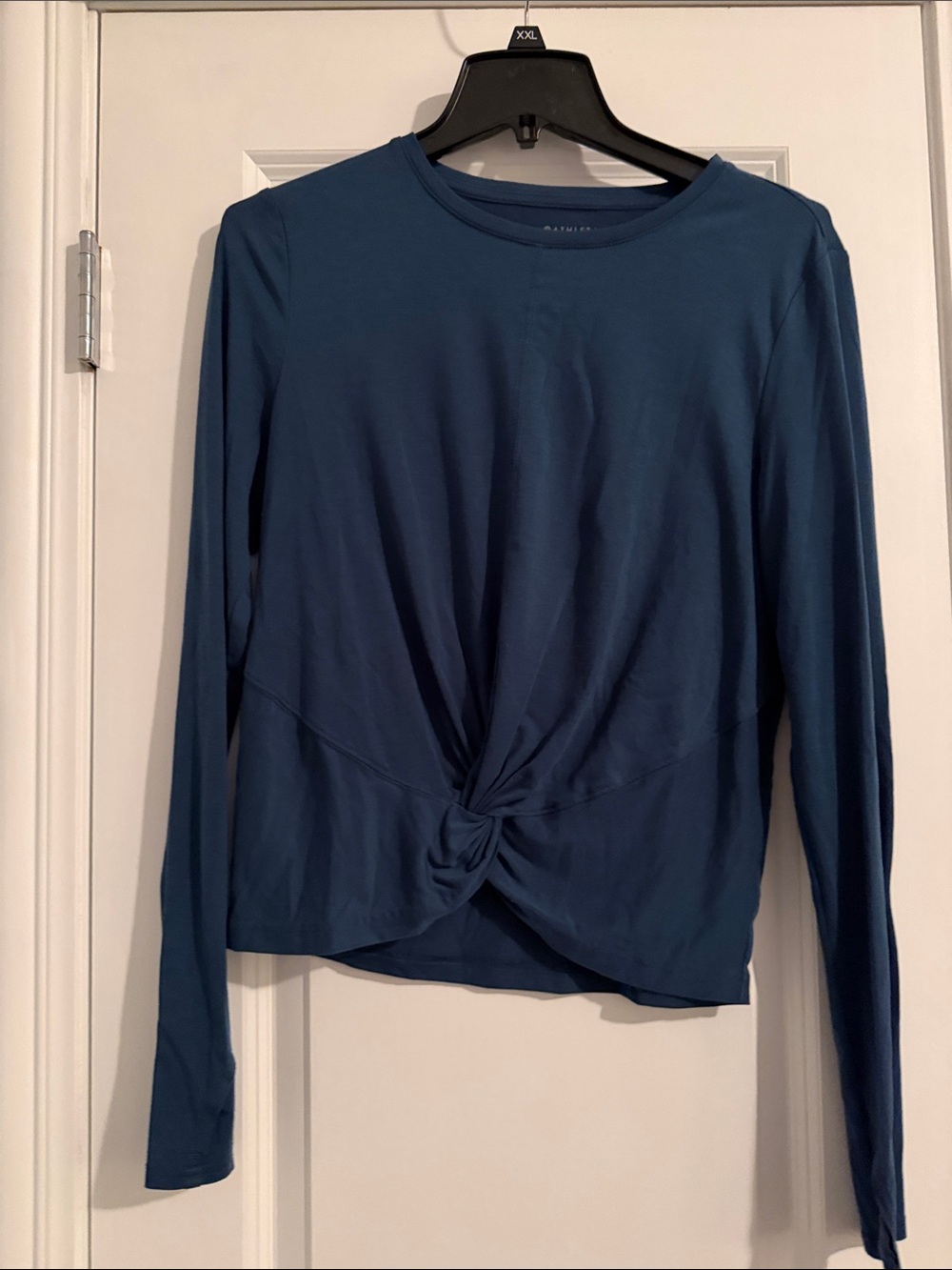 Athleta Long-Sleeve Twist-Front Top in Teal
